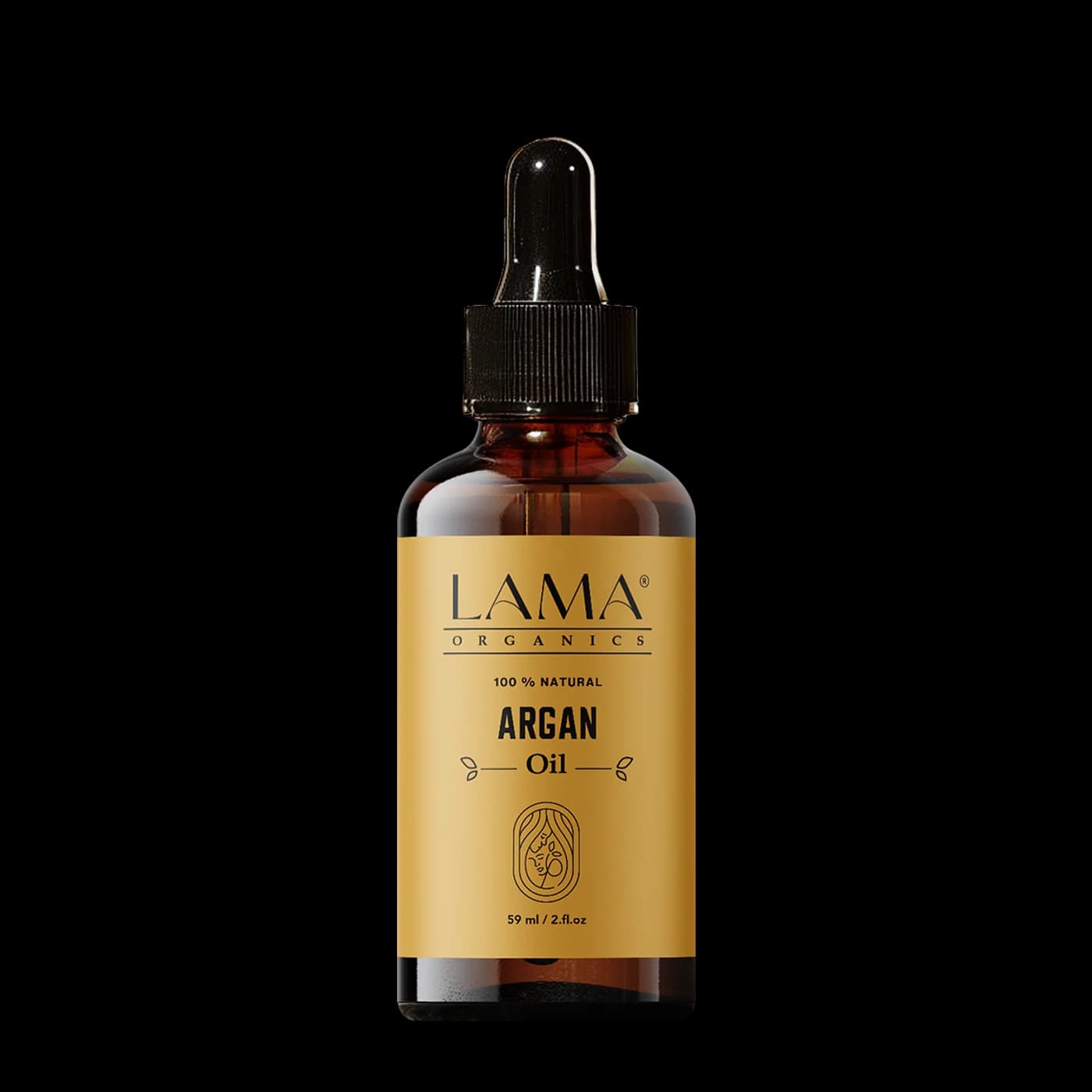 LAMA Organics Argan Oil 59 ml, labelled bottle