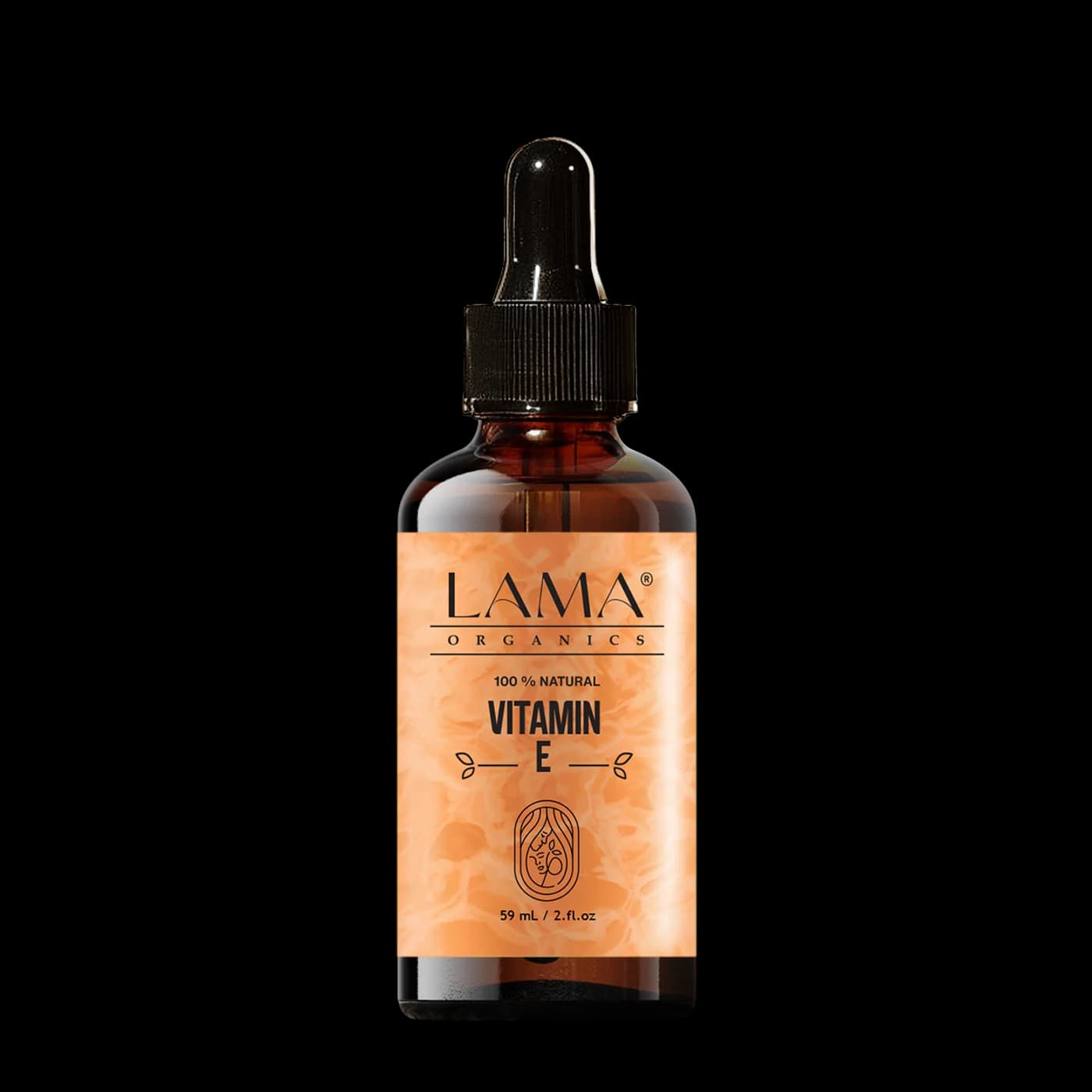 LAMA Organics Vitamin E 59 ml, labelled bottle
