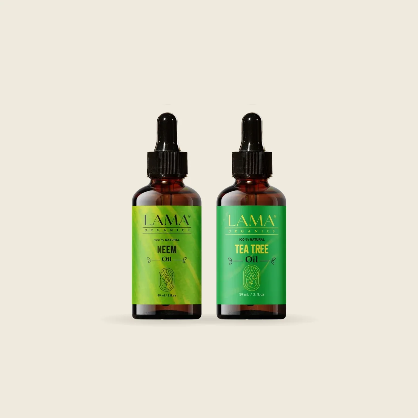 LAMA Organics Scalp Duo, the products together on a cream background