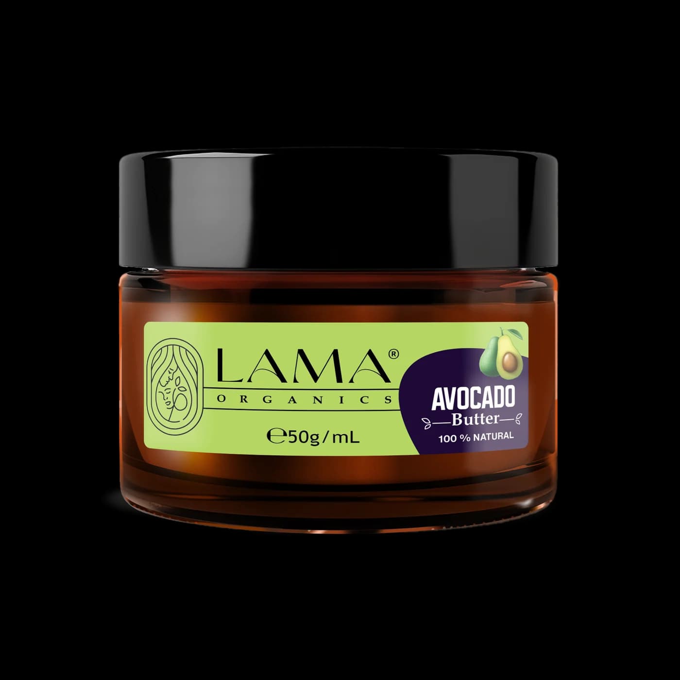 LAMA Organics Avocado Butter 50 g, labelled bottle