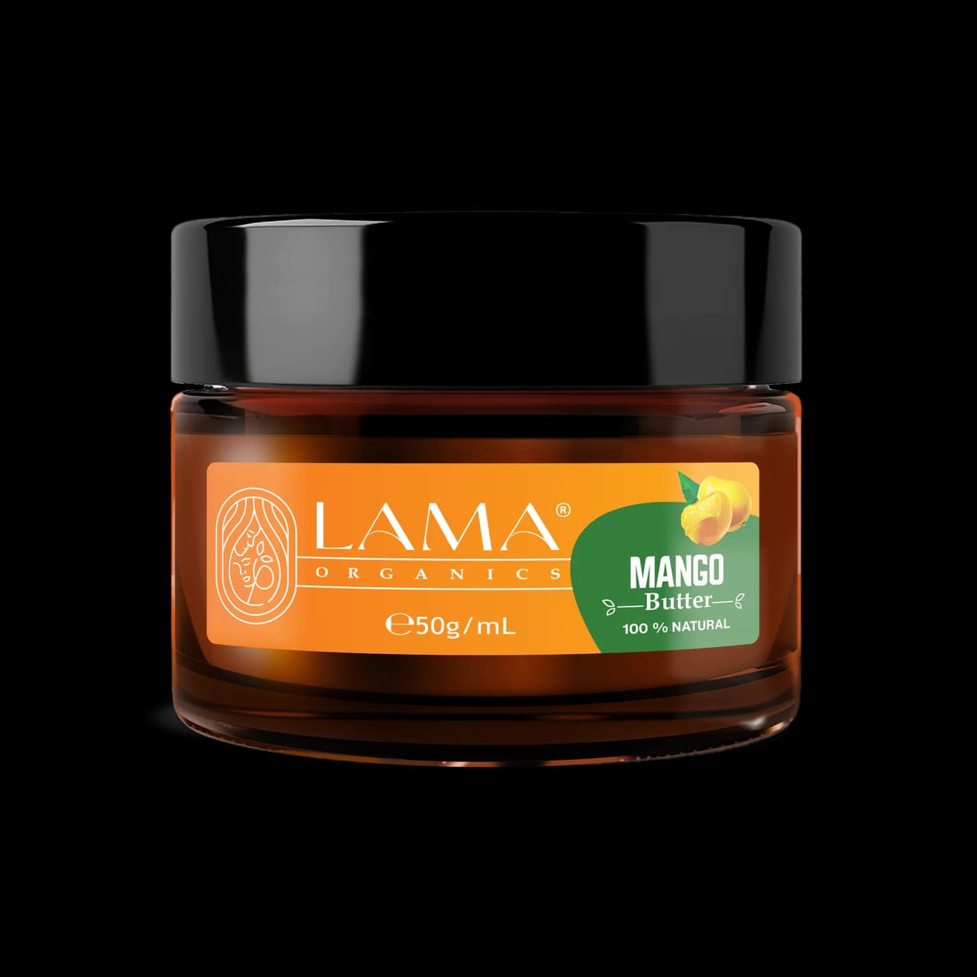 LAMA Organics Mango Butter 50 g, labelled bottle
