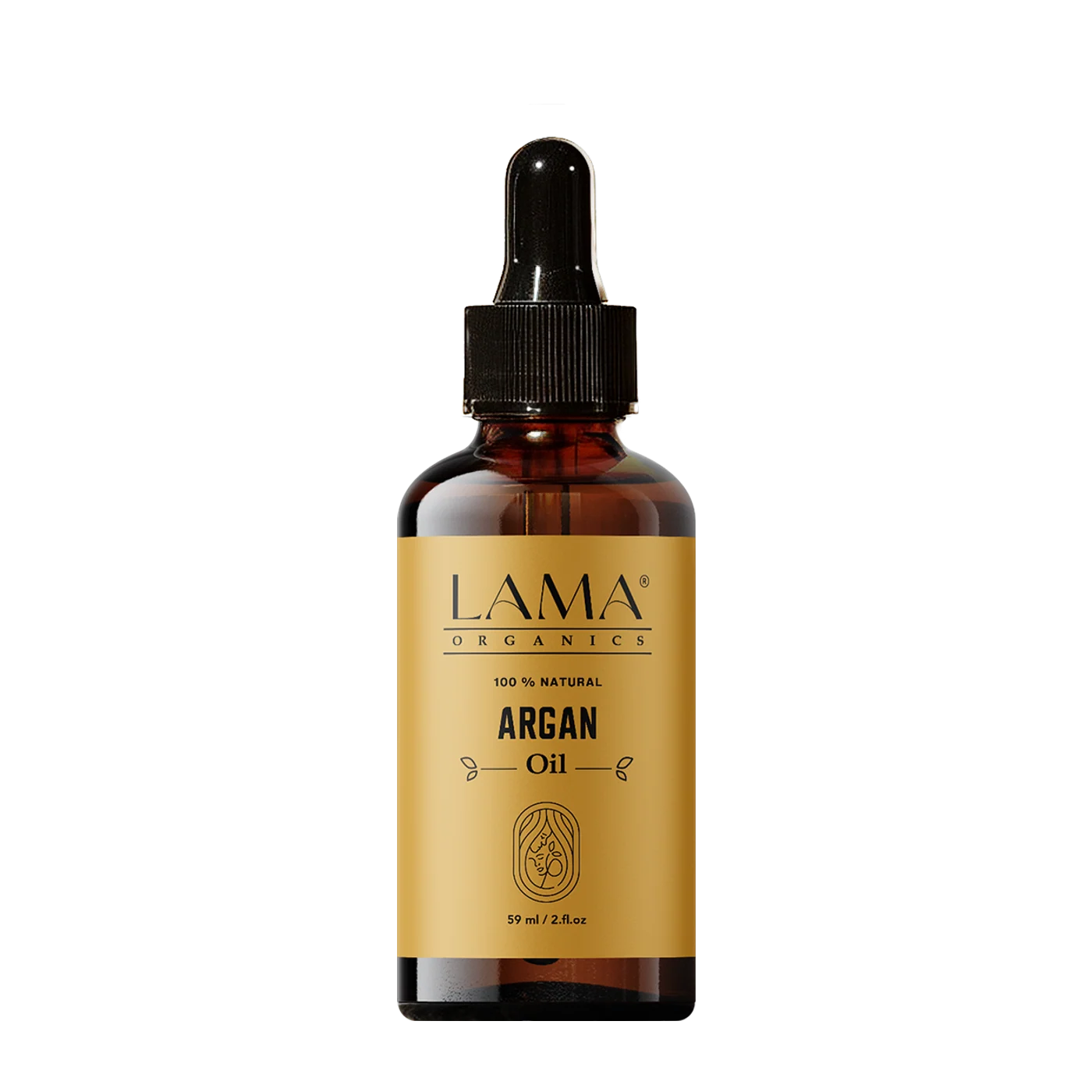 LAMA Organics Argan Oil 59 ml, labelled bottle