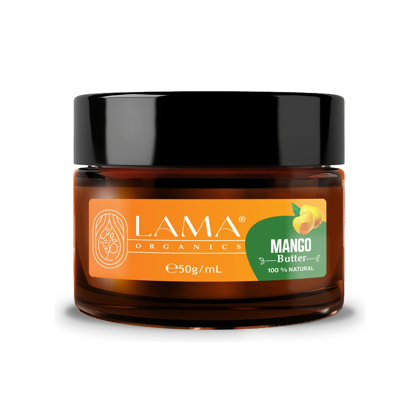 LAMA Organics Mango Butter 50 g, labelled jar